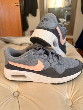 Nike Air Women's Gray with Pink Swoosh Sneakers